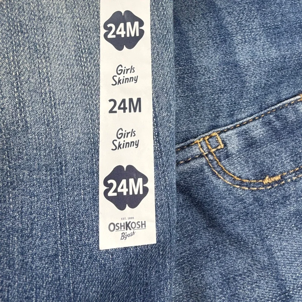 OshKosh B'gosh & Polo Ralph Lauren Jeans Girls 24M Blue Denim Bundle